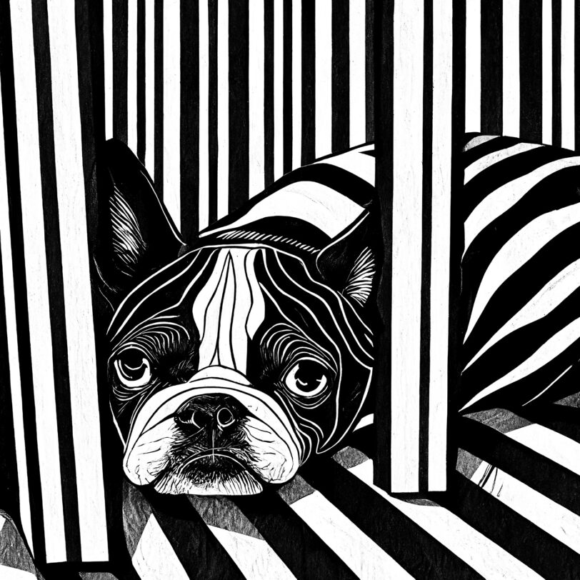 Digitaler Download Französische Bulldogge „Frenchie“ Schwarz & Weiß, Deko Design, Deko Art