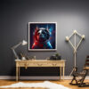 Digitaler Download Französische Bulldogge „Frenchie“ Kids Motiv, Astronaut Frenchie, Weltraum