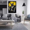 Digitaler Download Französische Bulldogge „Frenchie“ Familienportrait, Deko Art, Street Art