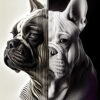 Digitaler Download Französische Bulldogge "Frenchie" Modern Art Design, Deko Design, Deko Art