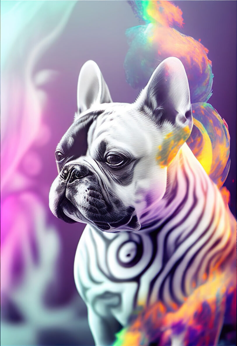 Digitaler Download Französische Bulldogge "Frenchie" Modern Art Design, Deko Design, Deko Art