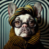 Digitaler Download Französische Bulldogge "Frenchie" Modern Art Design, Deko Design, Deko Art