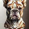 Digitaler Download Französische Bulldogge "Frenchie" Modern Art Design, Deko Design, Deko Art