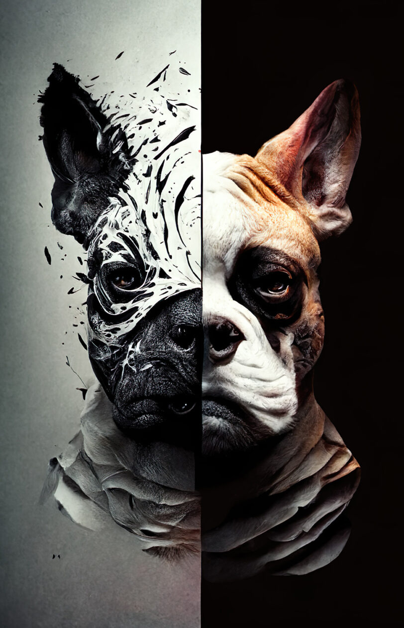 Digitaler Download Französische Bulldogge "Frenchie" Modern Art Design, Deko Design, Deko Art