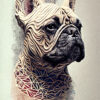 Digitaler Download Französische Bulldogge "Frenchie" Modern Art Design, Deko Design, Deko Art