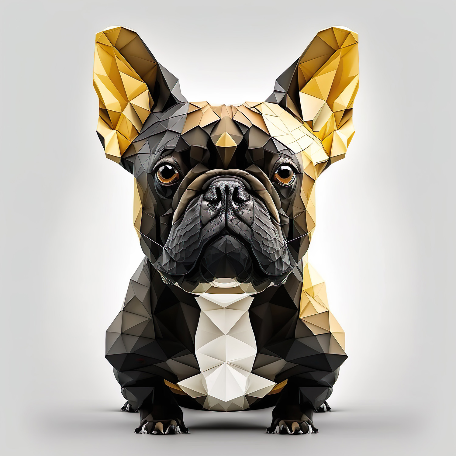 Digitaler Download Französische Bulldogge Frenchie Gold-Schwarz