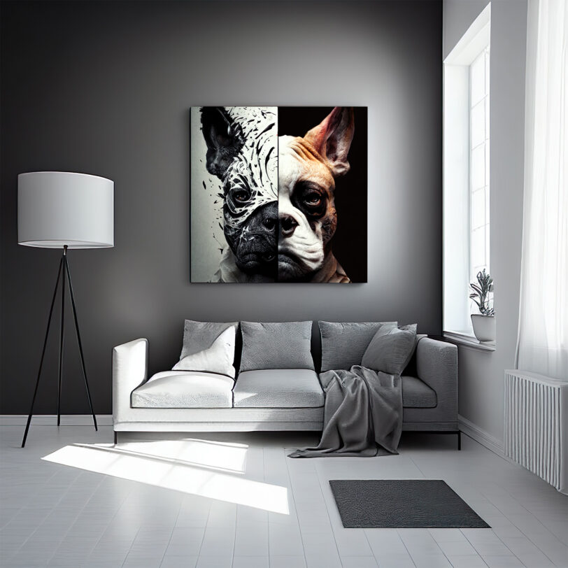 Digitaler Download Französische Bulldogge "Frenchie" Modern Art Design, Deko Design, Deko Art