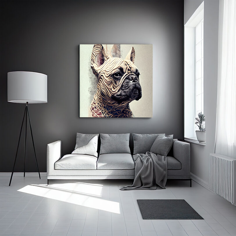 Digitaler Download Französische Bulldogge "Frenchie" Modern Art Design, Deko Design, Deko Art