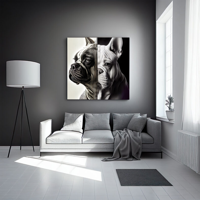 Digitaler Download Französische Bulldogge "Frenchie" Modern Art Design, Deko Design, Deko Art