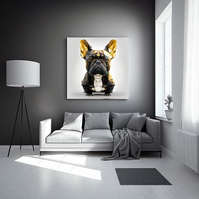 Digitaler Download Französische Bulldogge Frenchie Gold-Schwarz