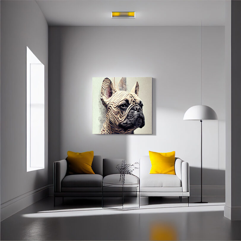 Digitaler Download Französische Bulldogge "Frenchie" Modern Art Design, Deko Design, Deko Art