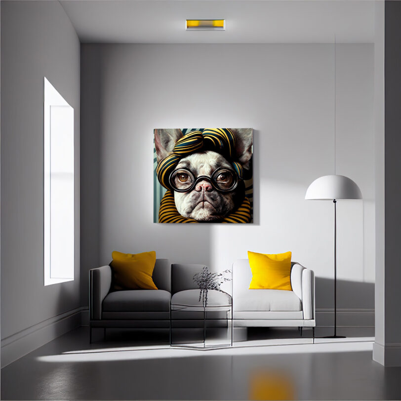 Digitaler Download Französische Bulldogge "Frenchie" Modern Art Design, Deko Design, Deko Art