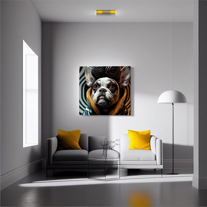 Digitaler Download Französische Bulldogge "Frenchie" Modern Art Design, Deko Design, Deko Art