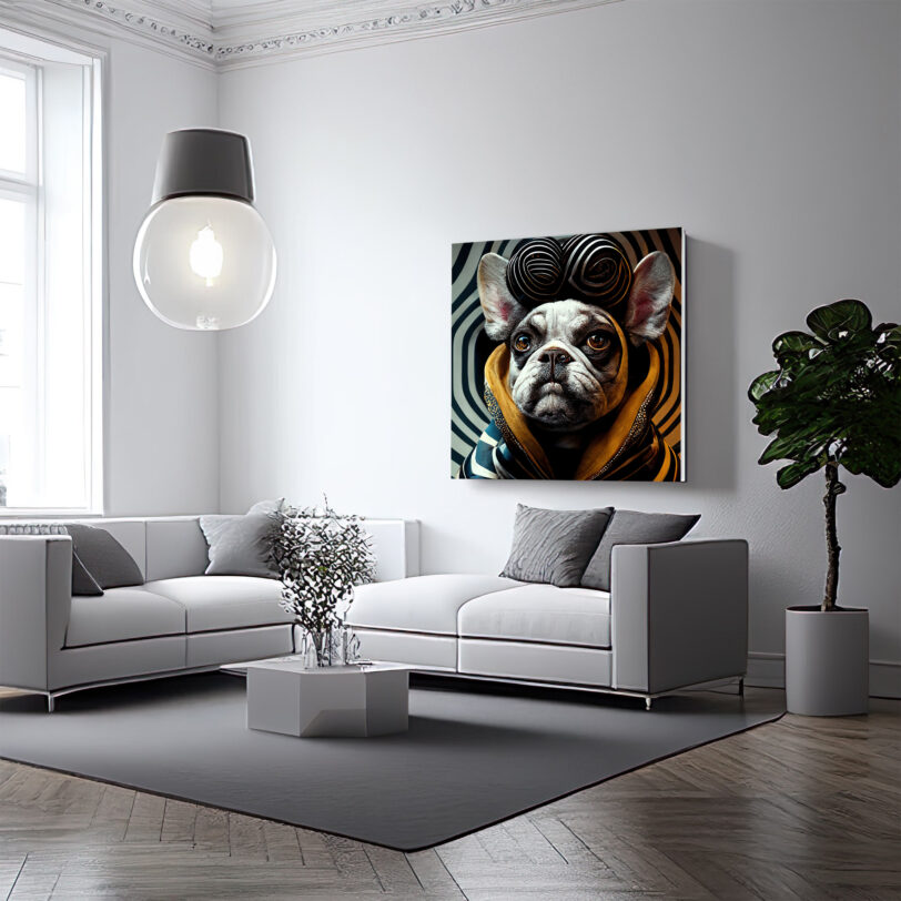 Digitaler Download Französische Bulldogge "Frenchie" Modern Art Design, Deko Design, Deko Art