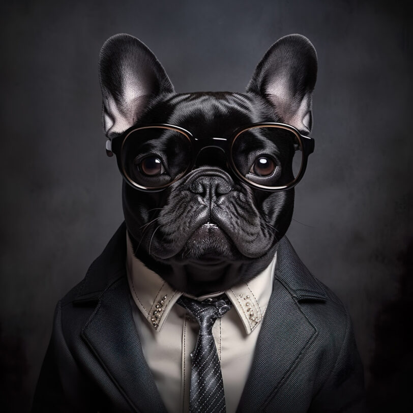 Digitaler Download Französische Bulldogge „Frenchie“ Portrait modern, Deko Art, portrait, frenchie portrait