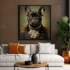 Digitaler Download Französische Bulldogge „Frenchie“ Portrait klassisch, Deko Art, keith thompson