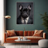 Digitaler Download Französische Bulldogge „Frenchie“ Portrait modern, Deko Art, portrait, frenchie portrait