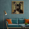 Digitaler Download Französische Bulldogge „Frenchie“ Portrait klassisch, Deko Art, keith thompson