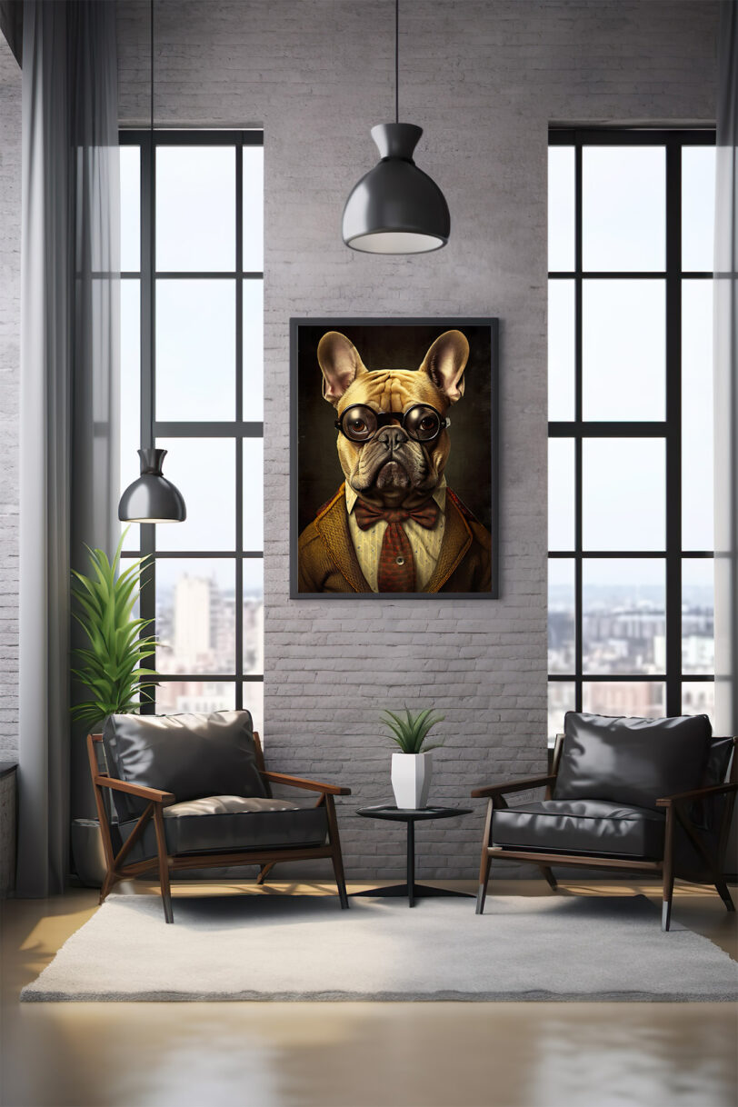 Französische Bulldogge Deko Art Download