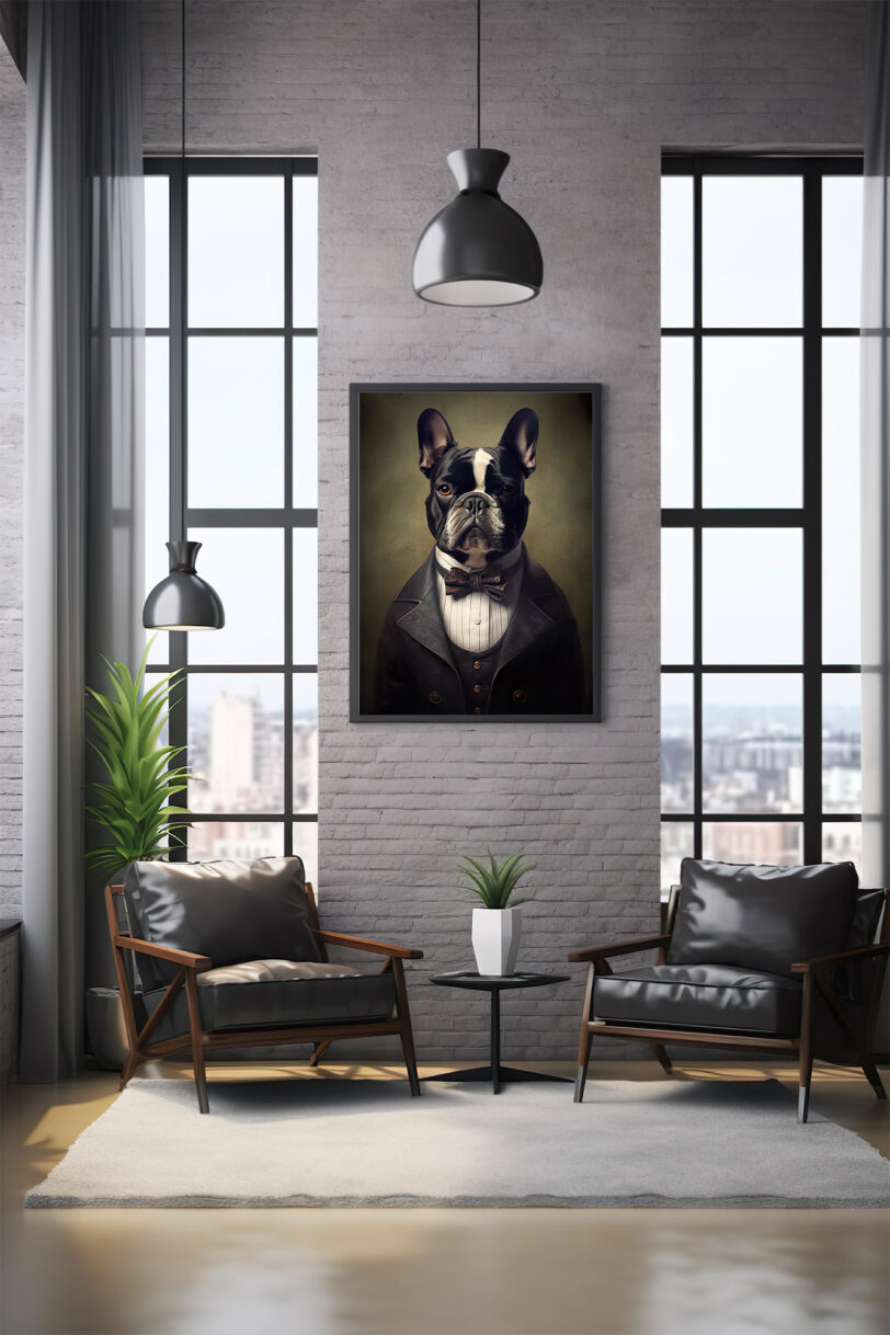 Französische Bulldogge Deko Art Download