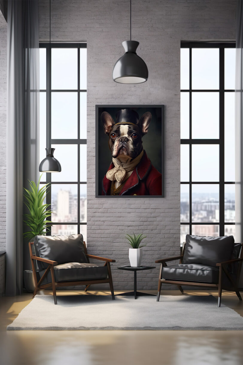 Französische Bulldogge Deko Art Download