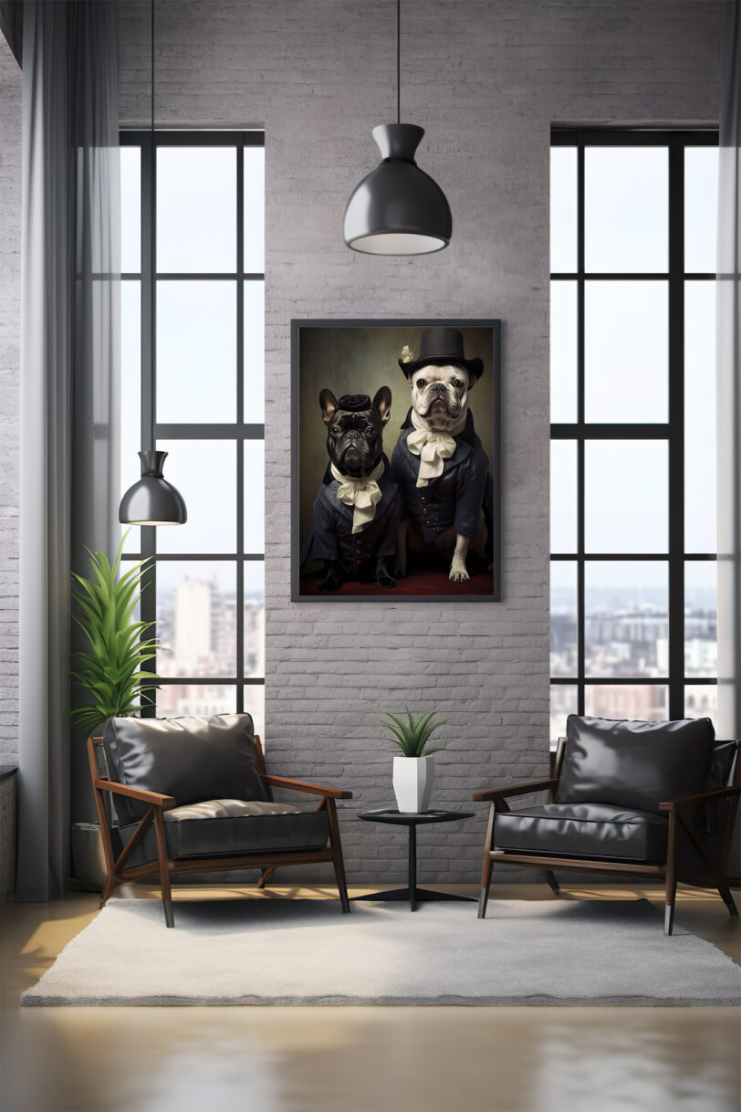 Französische Bulldogge Deko Art Download