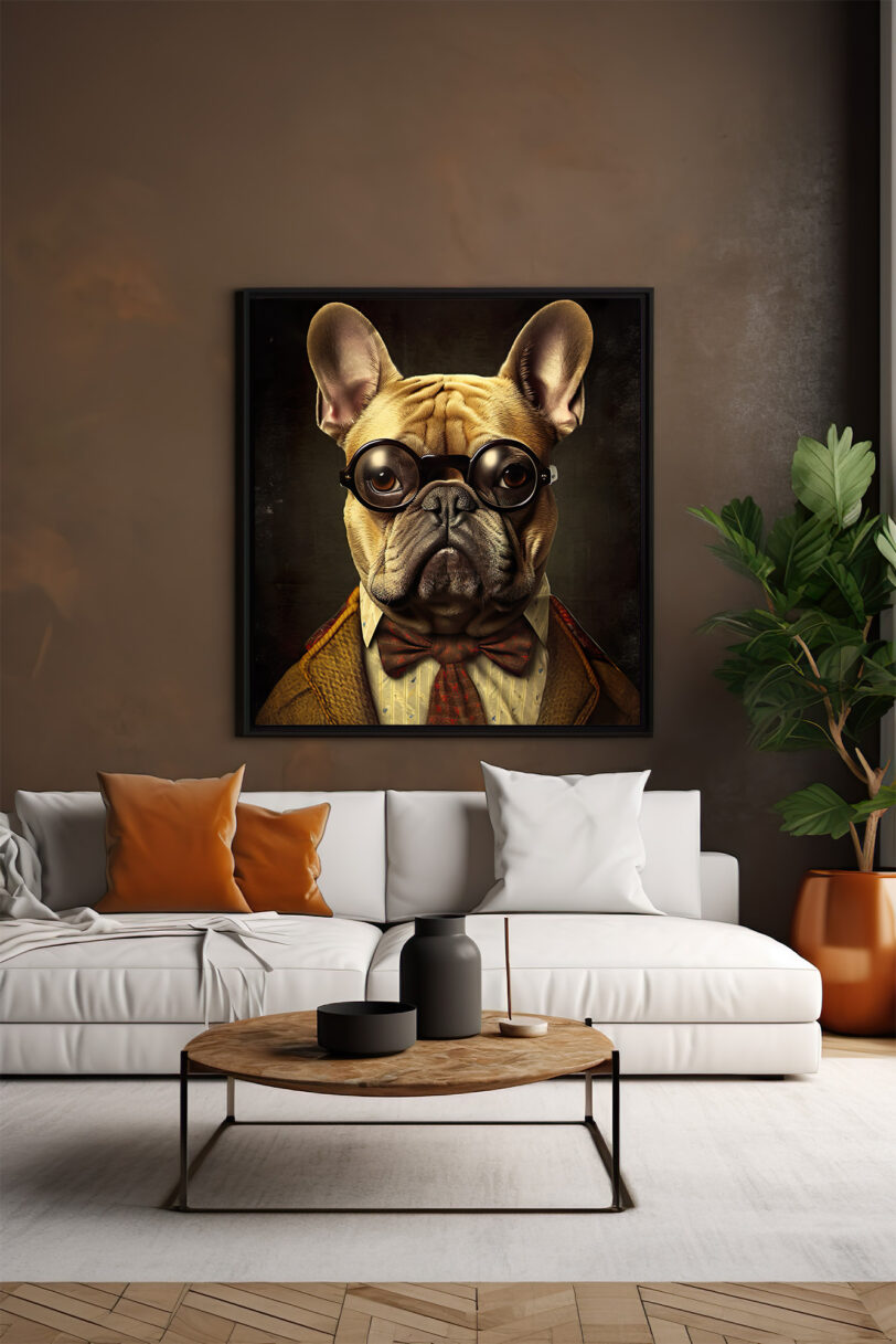 Französische Bulldogge Deko Art Download