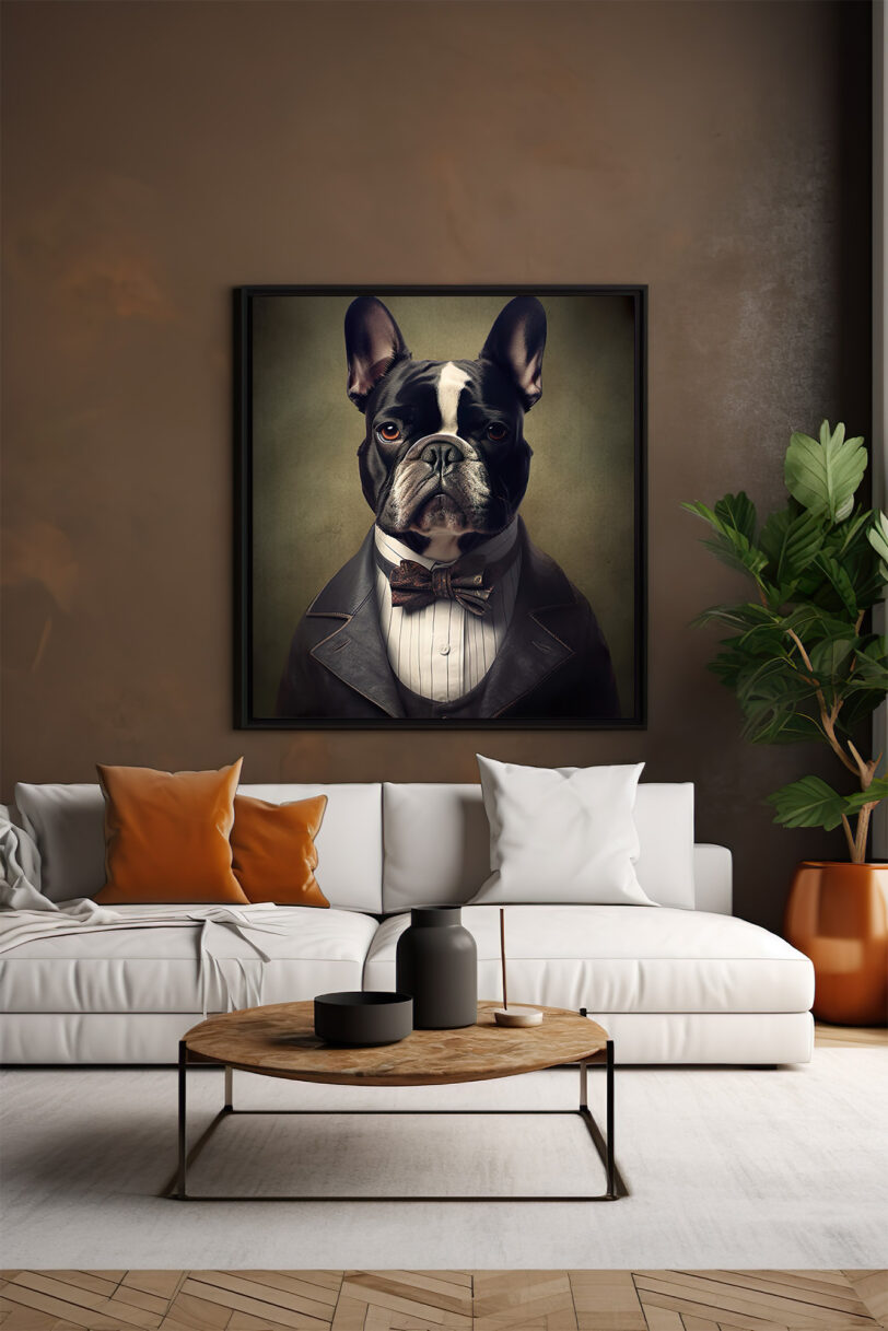 Französische Bulldogge Deko Art Download