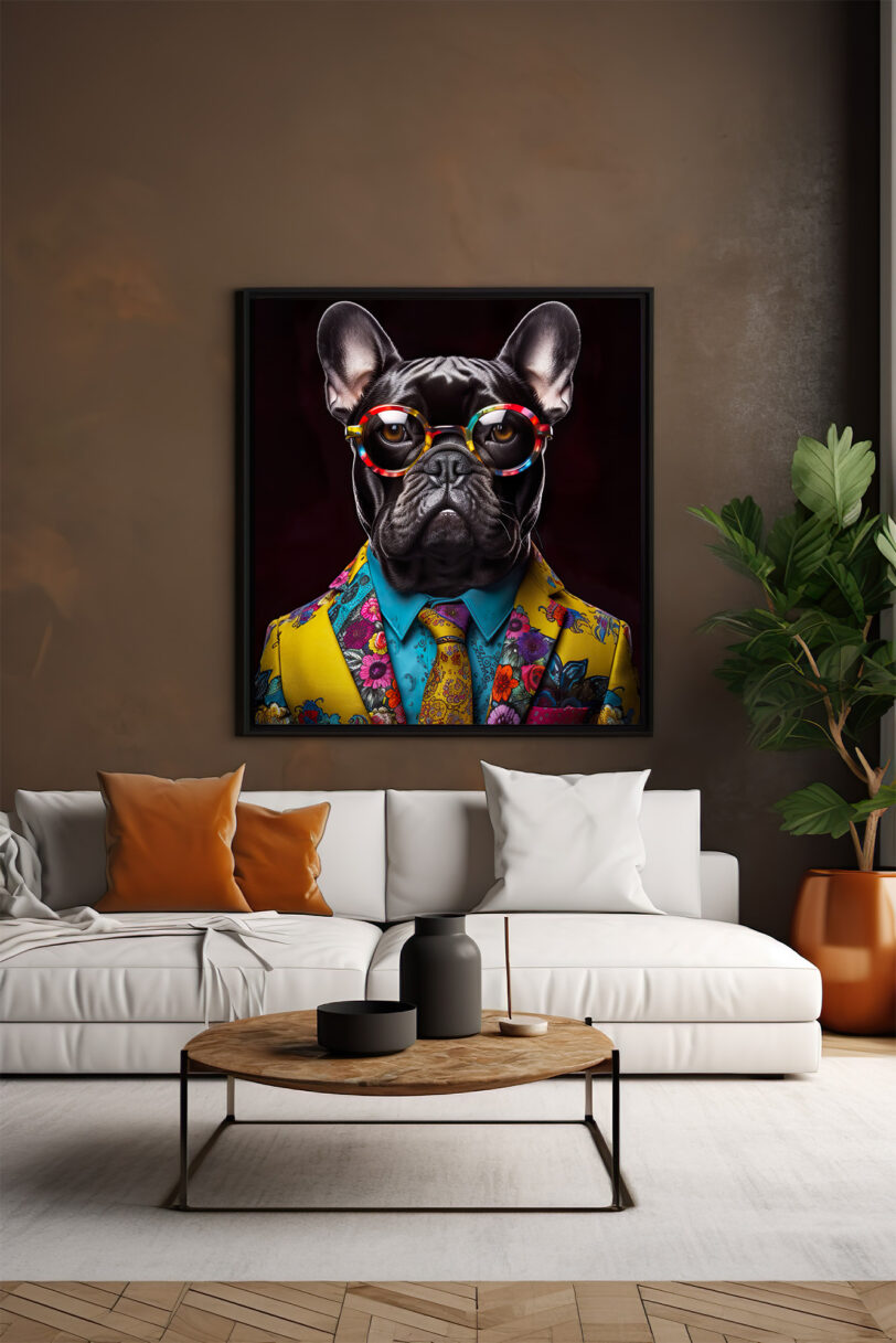 Französische Bulldogge Deko Art Download