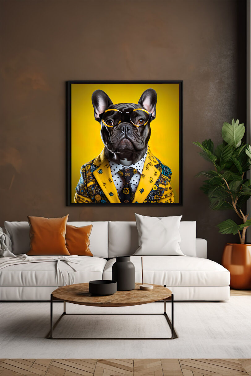 Französische Bulldogge Deko Art Download