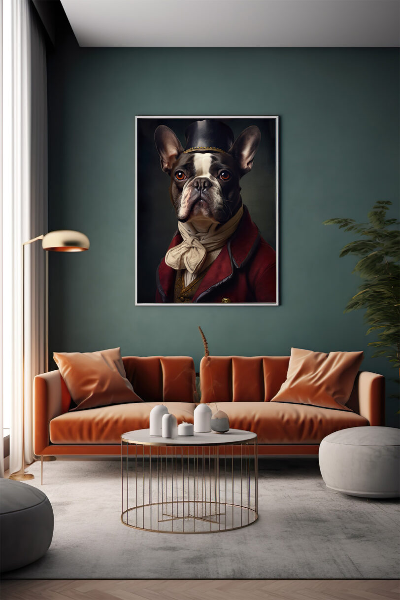 Französische Bulldogge Deko Art Download