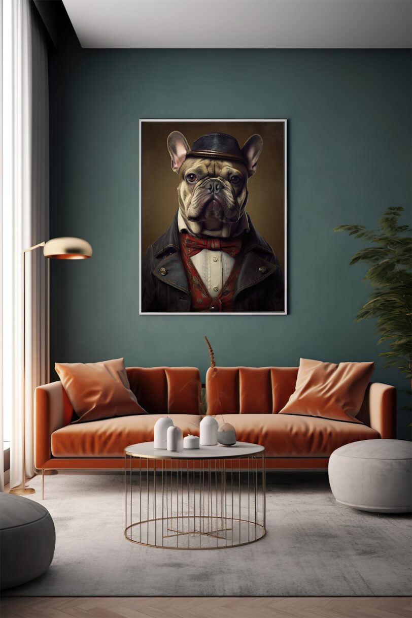 Französische Bulldogge Deko Art Download