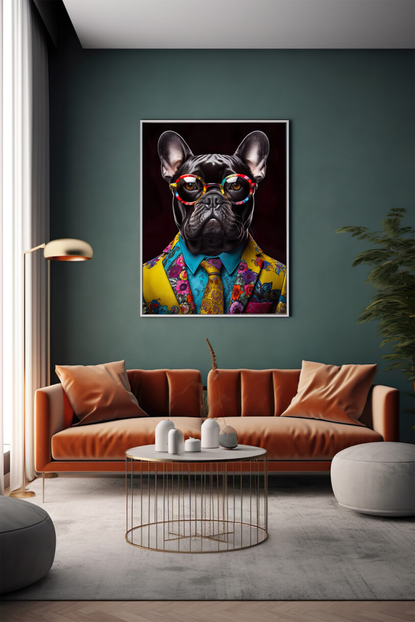 Französische Bulldogge Deko Art Download