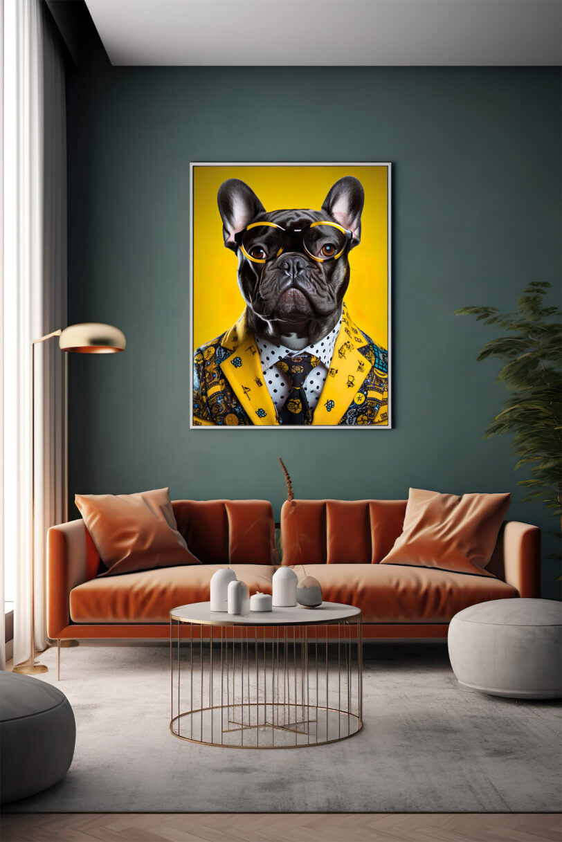 Französische Bulldogge Deko Art Download