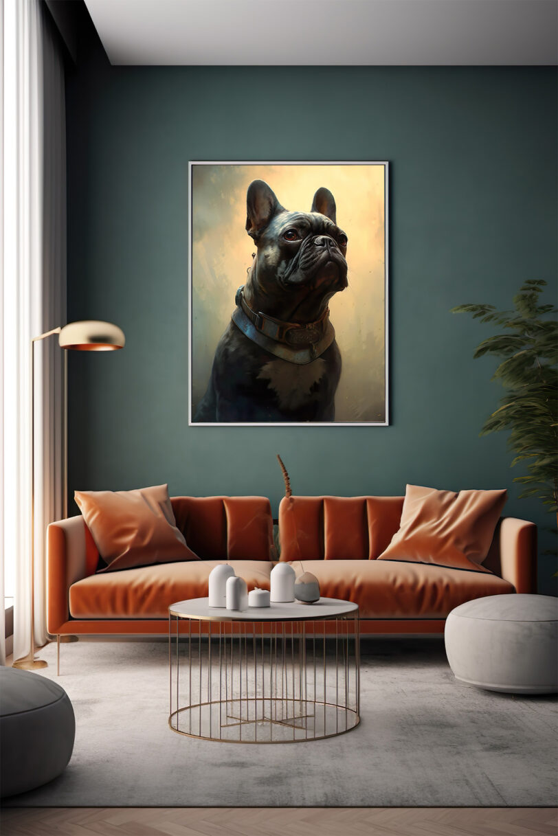 Französische Bulldogge Deko Art Download