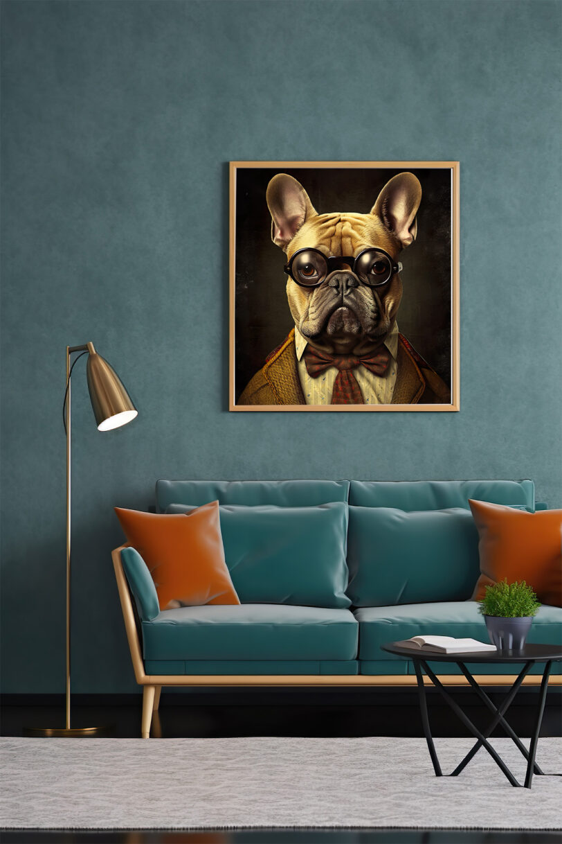 Französische Bulldogge Deko Art Download