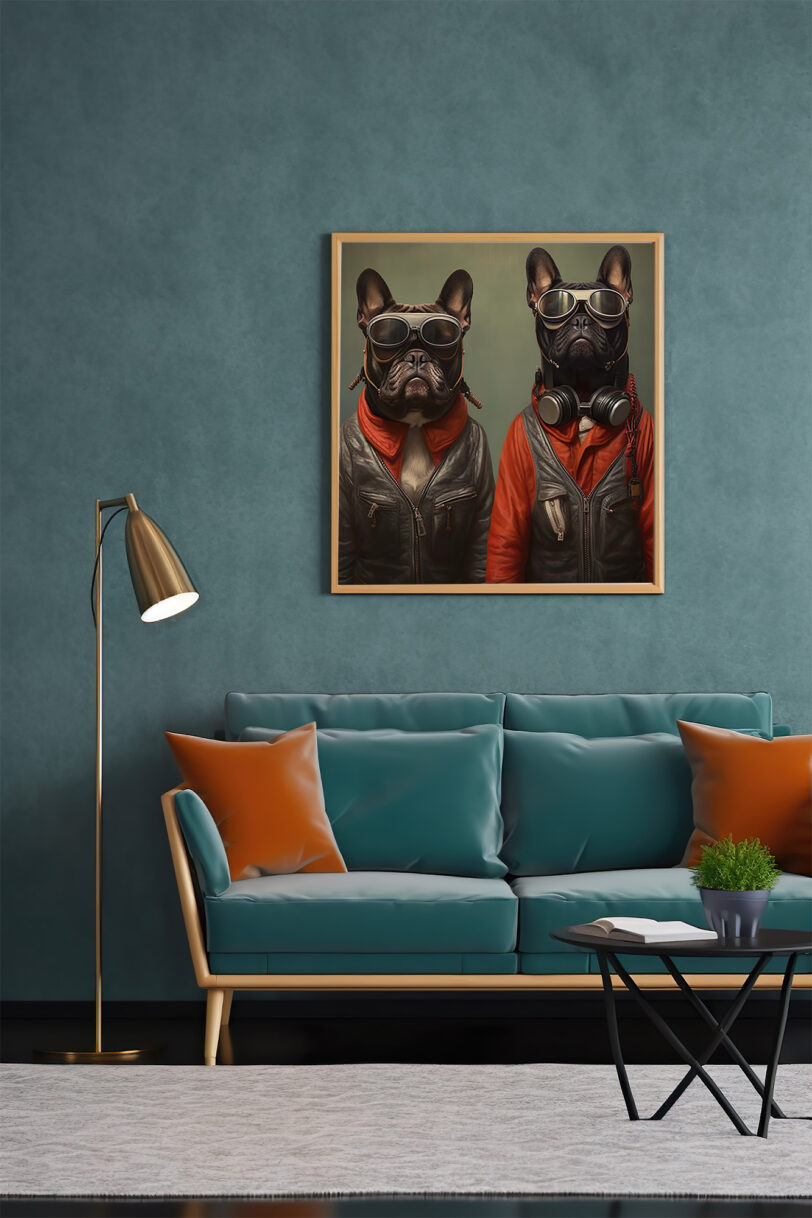 Französische Bulldogge Deko Art Download