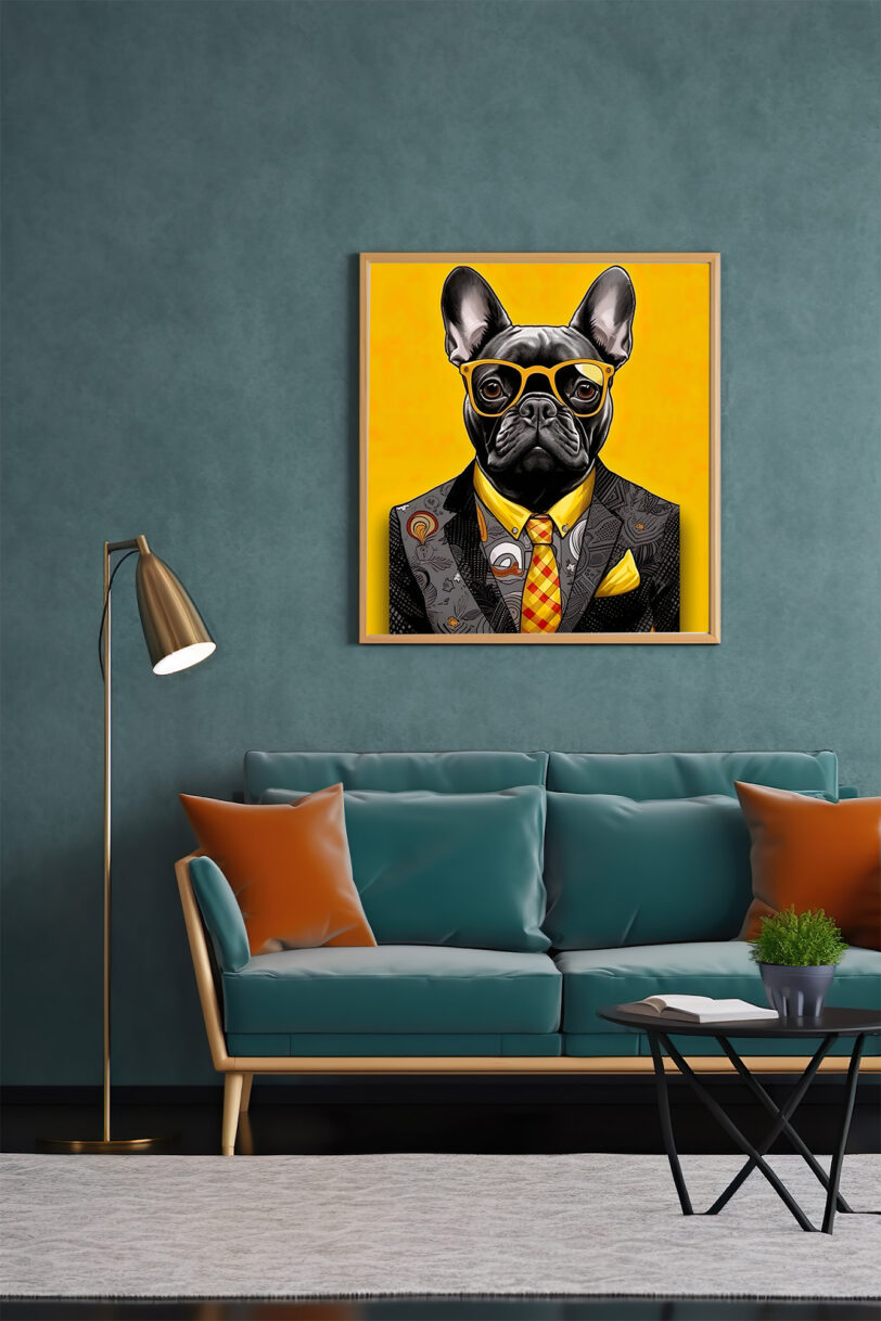 Französische Bulldogge Deko Art Download