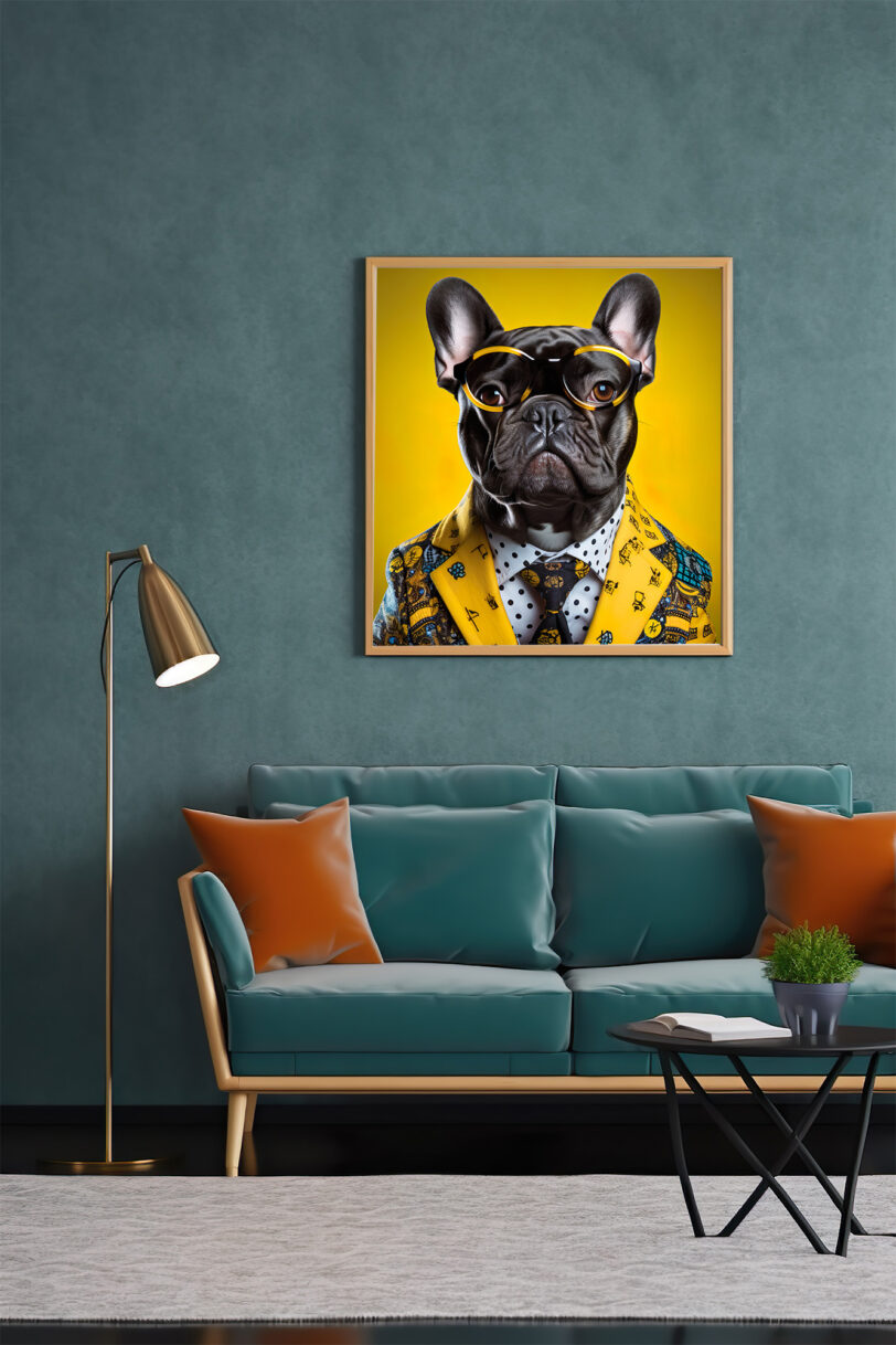 Französische Bulldogge Deko Art Download