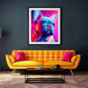 Französische Bulldogge im Popart Design