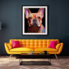 Französische Bulldogge im Popart Design