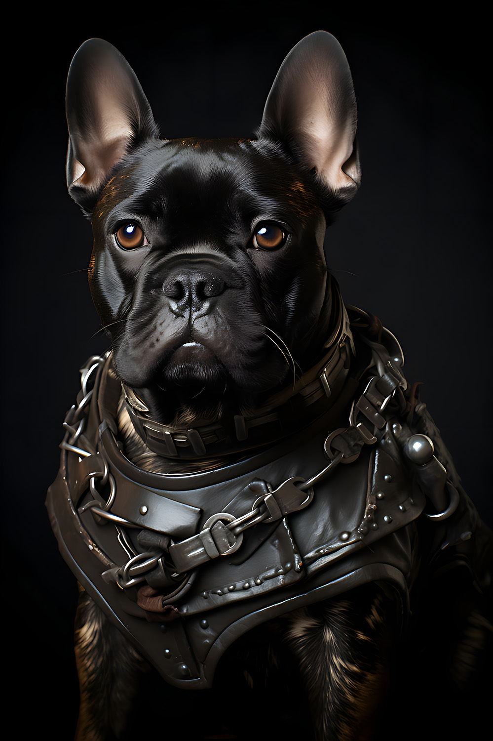 Französische Bulldogge im Steampunk Design