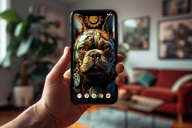 French Bulldog in Steampunk Design