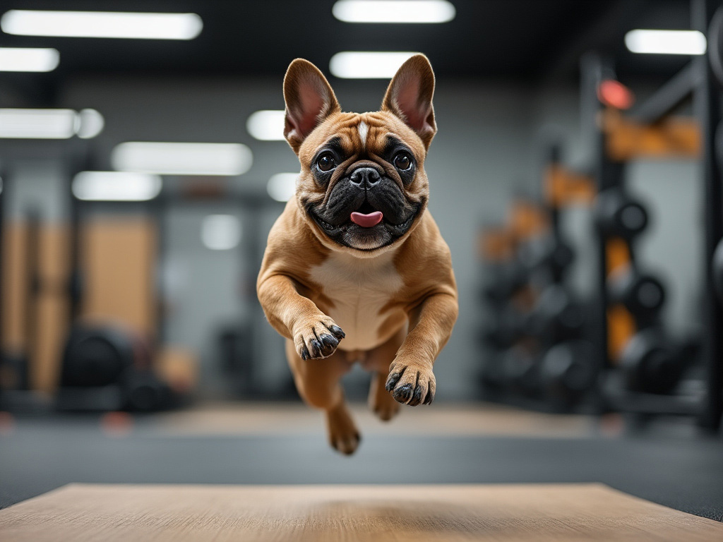 Halte Deinen Frenchie fit. Fitness für französische Bulldoggen.